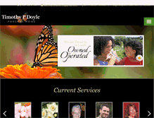 Tablet Screenshot of doylefuneralhome.com